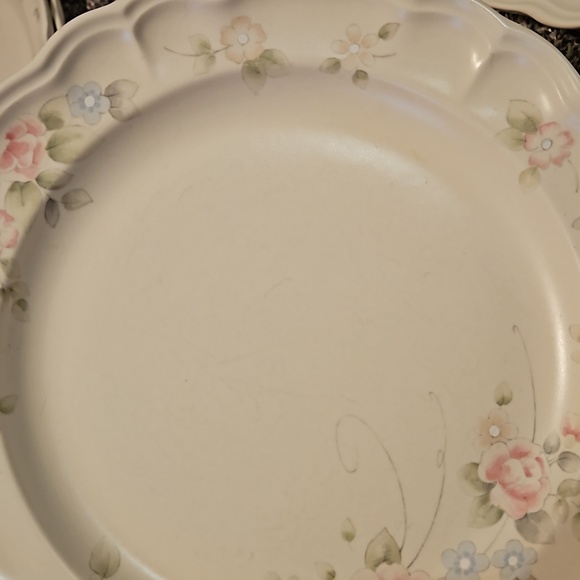 Pfaltzgraff TEA ROSE Dinner Plates Dinnerware set 2 - Picture 4 of 5